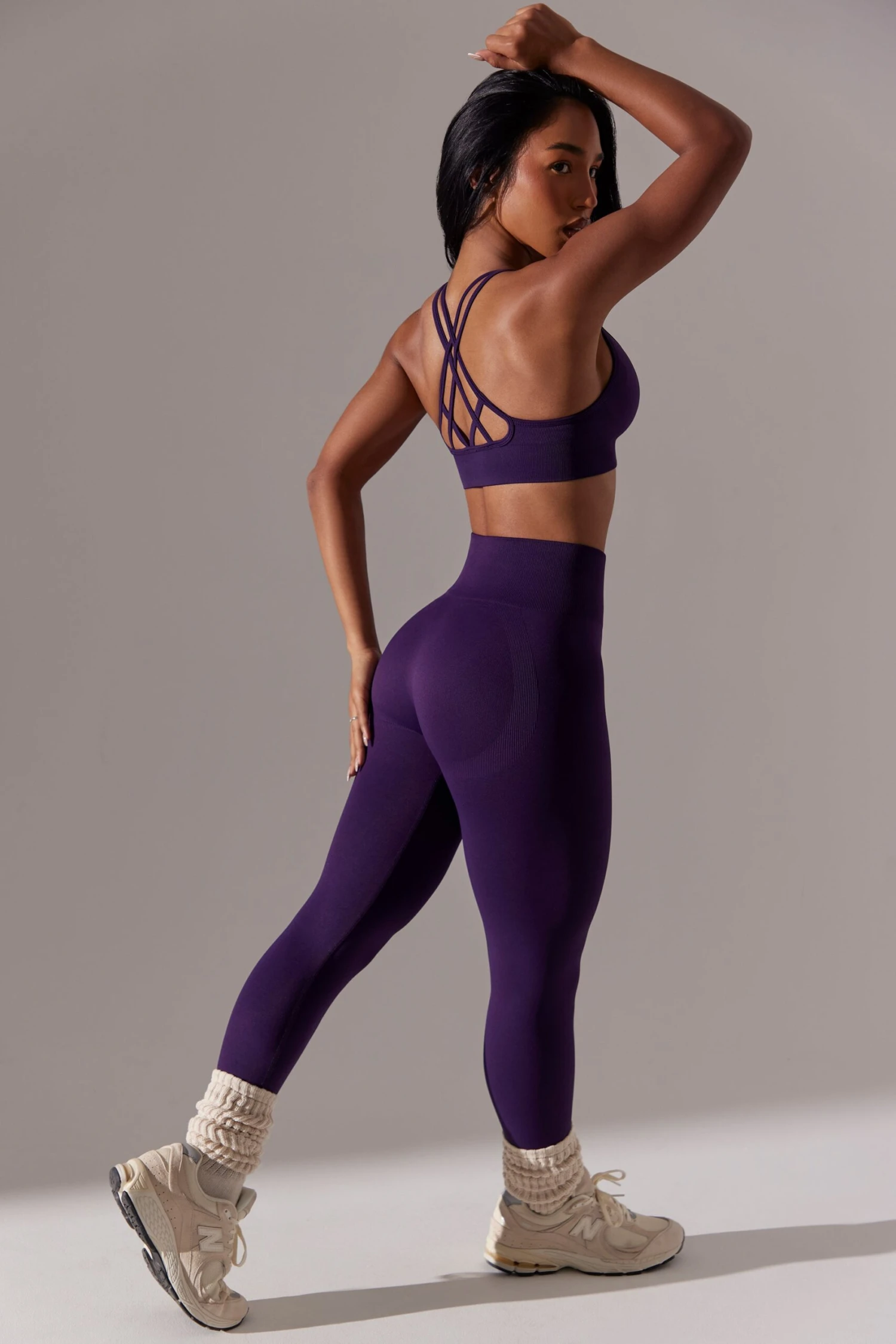 Dedicated - High Waist Super Sculpt Leggings In Purple - Image 6