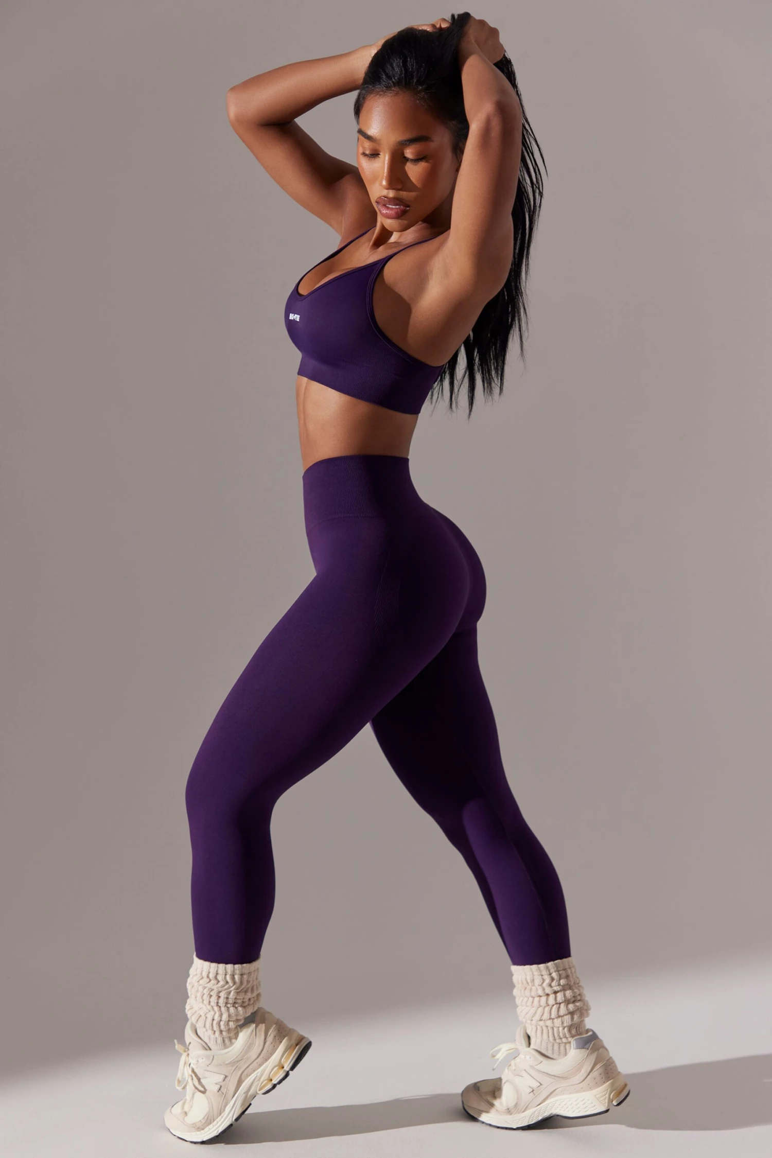 Dedicated - Petite High Waist Super Sculpt Leggings In Purple