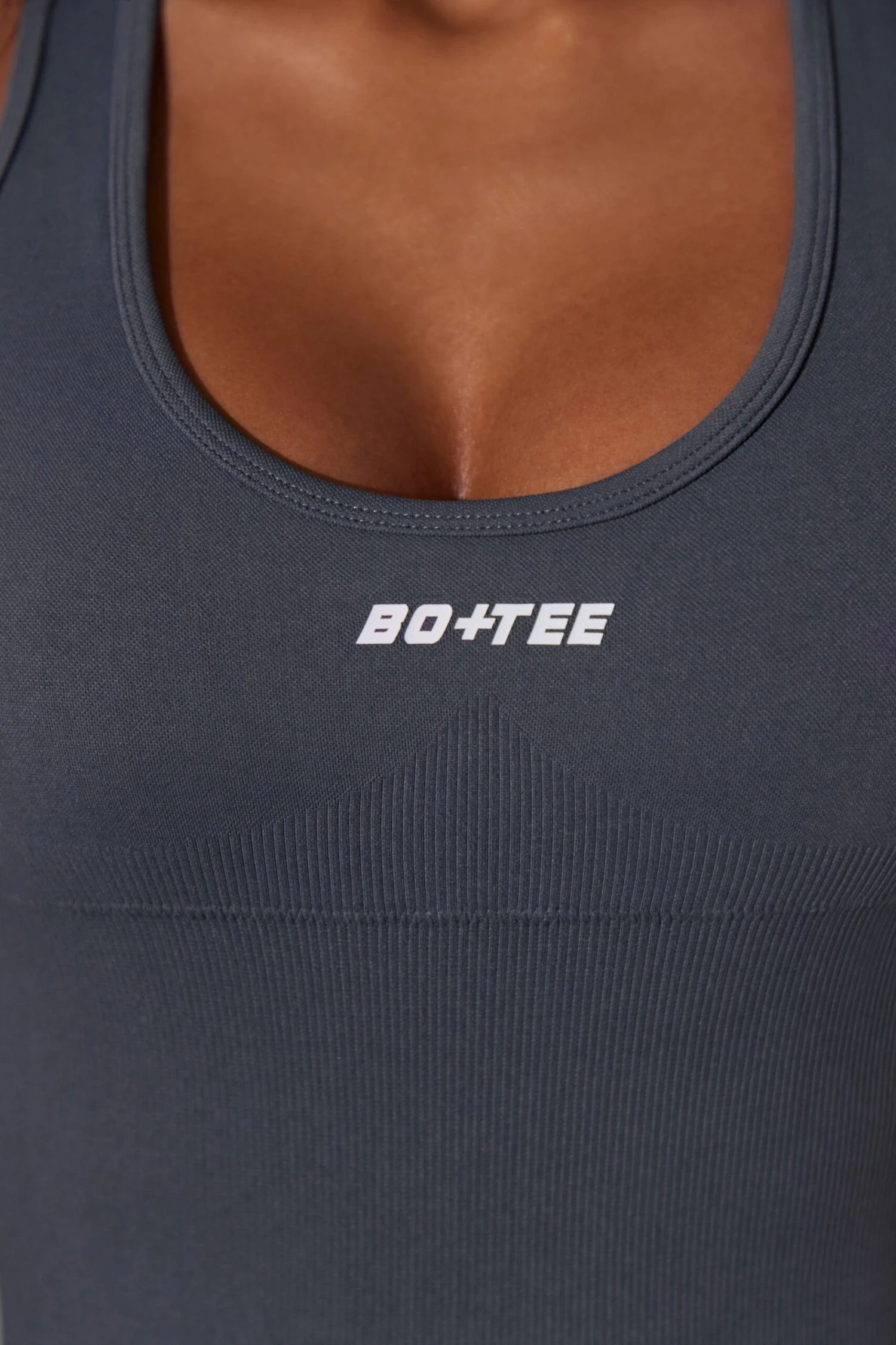 Committed - Plunge Neck Cut Out Back Jumpsuit In Grey - Image 8