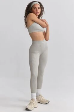 Petite FlexiRib High-Waist Leggings In Grey