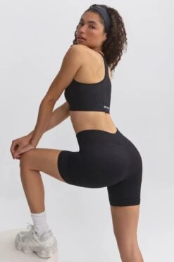 Burn - FlexiRib Biker Shorts In Black