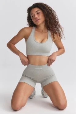 Concentrate - FlexiRib Wide Strap Sports Bra In Grey
