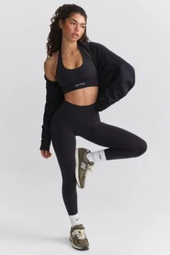 Petite Define Luxe High-Waist Leggings In Jet Black