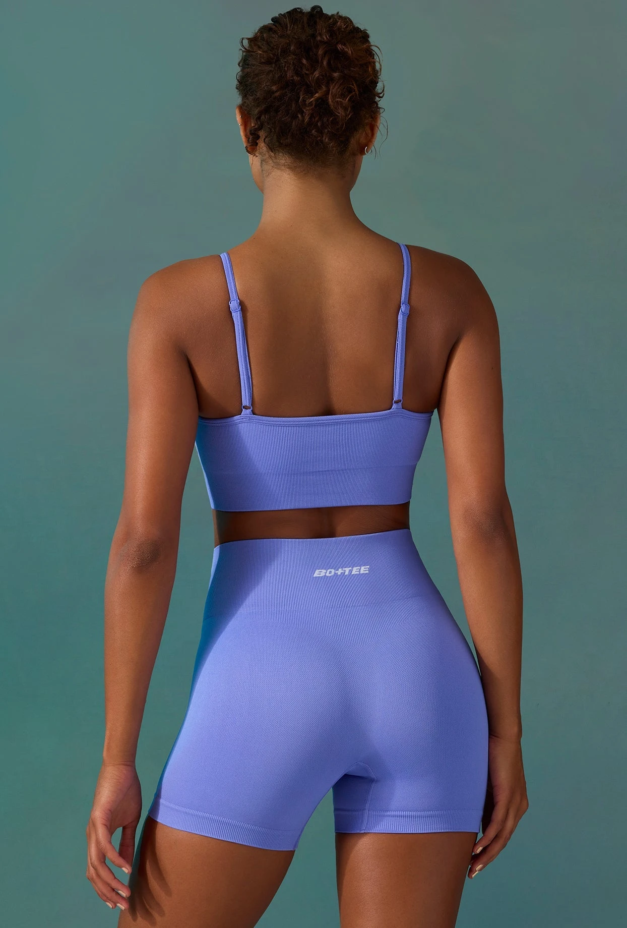 Endurance - Super Sculpt Seamless Mini Shorts In Iolite - Image 3