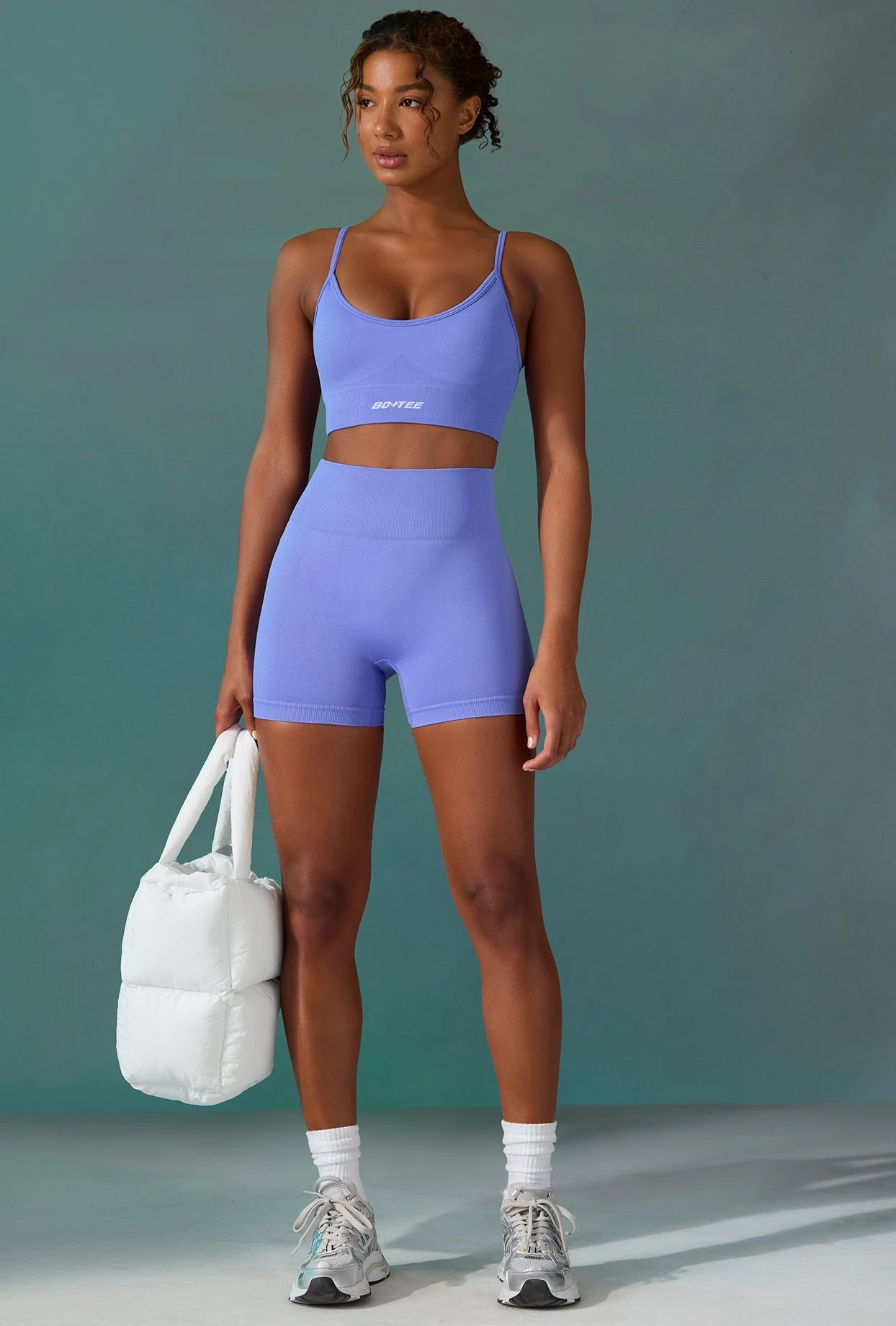 Endurance - Super Sculpt Seamless Mini Shorts In Iolite