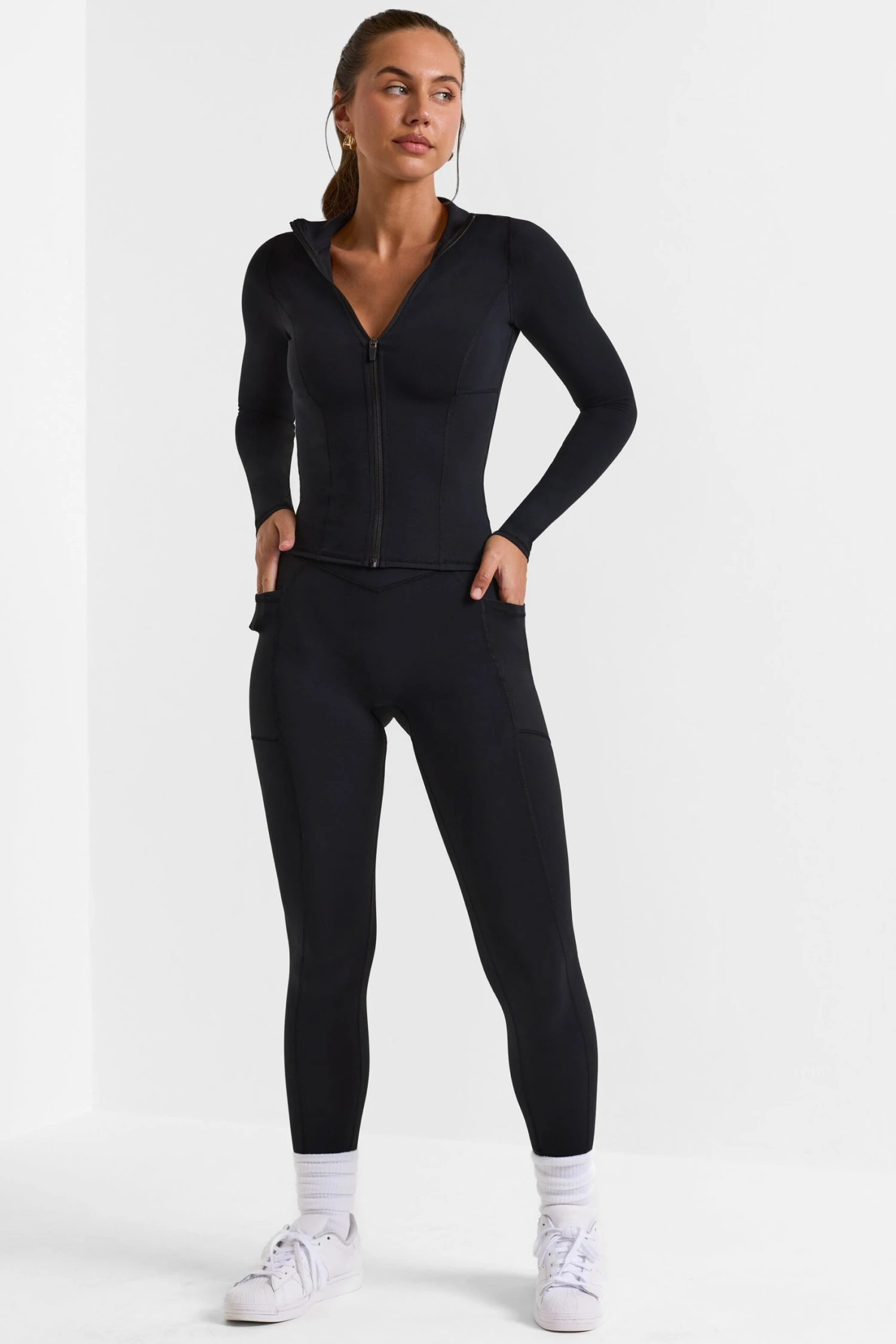 Advantage - Full Length Leggings With Pockets In Black - Image 6