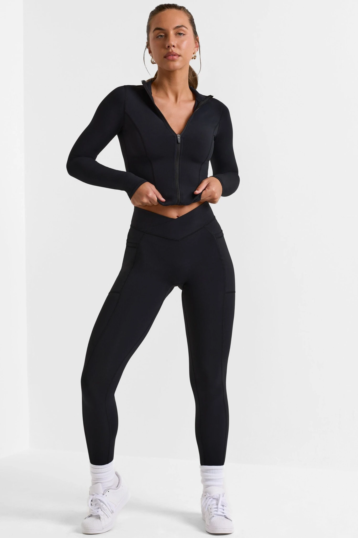 Advantage - Full Length Leggings With Pockets In Black - Image 7