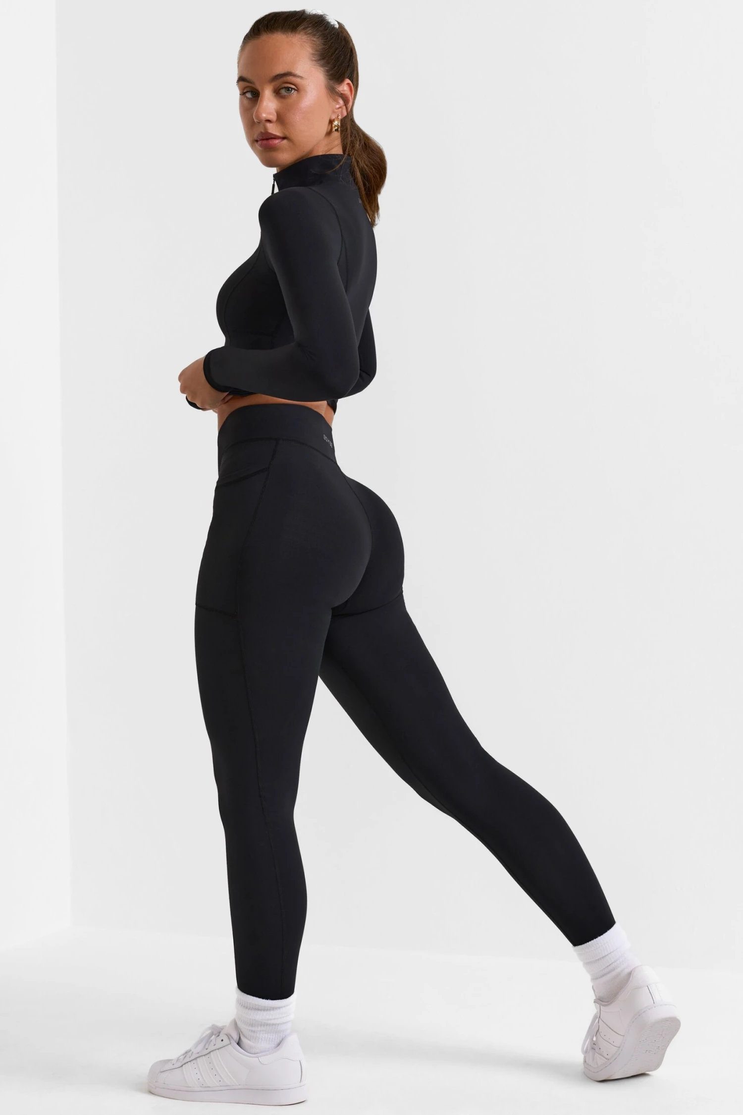Advantage - Full Length Leggings With Pockets In Black - Image 2
