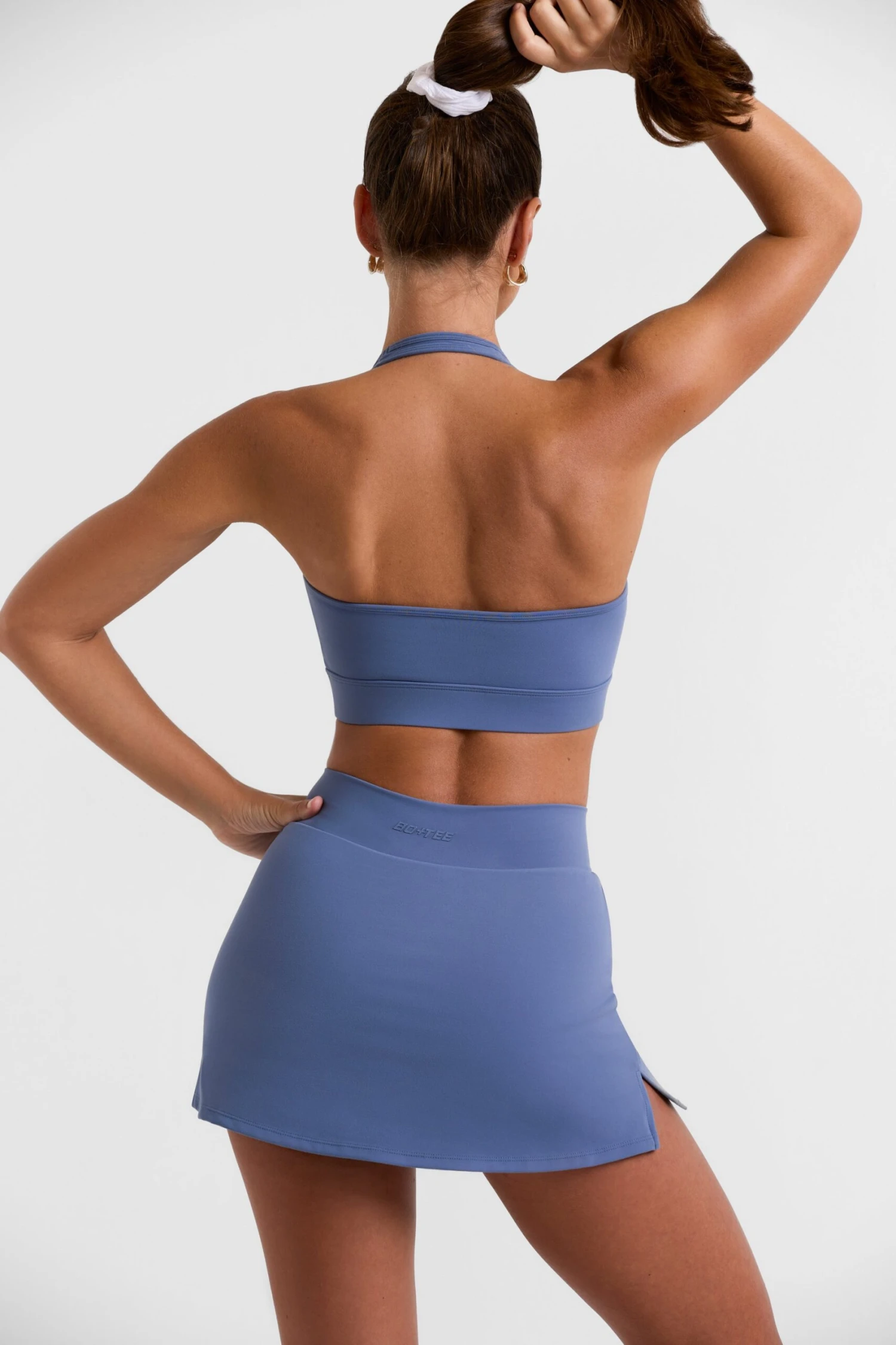 Break Point - Mini Skort In Slate Blue - Image 3