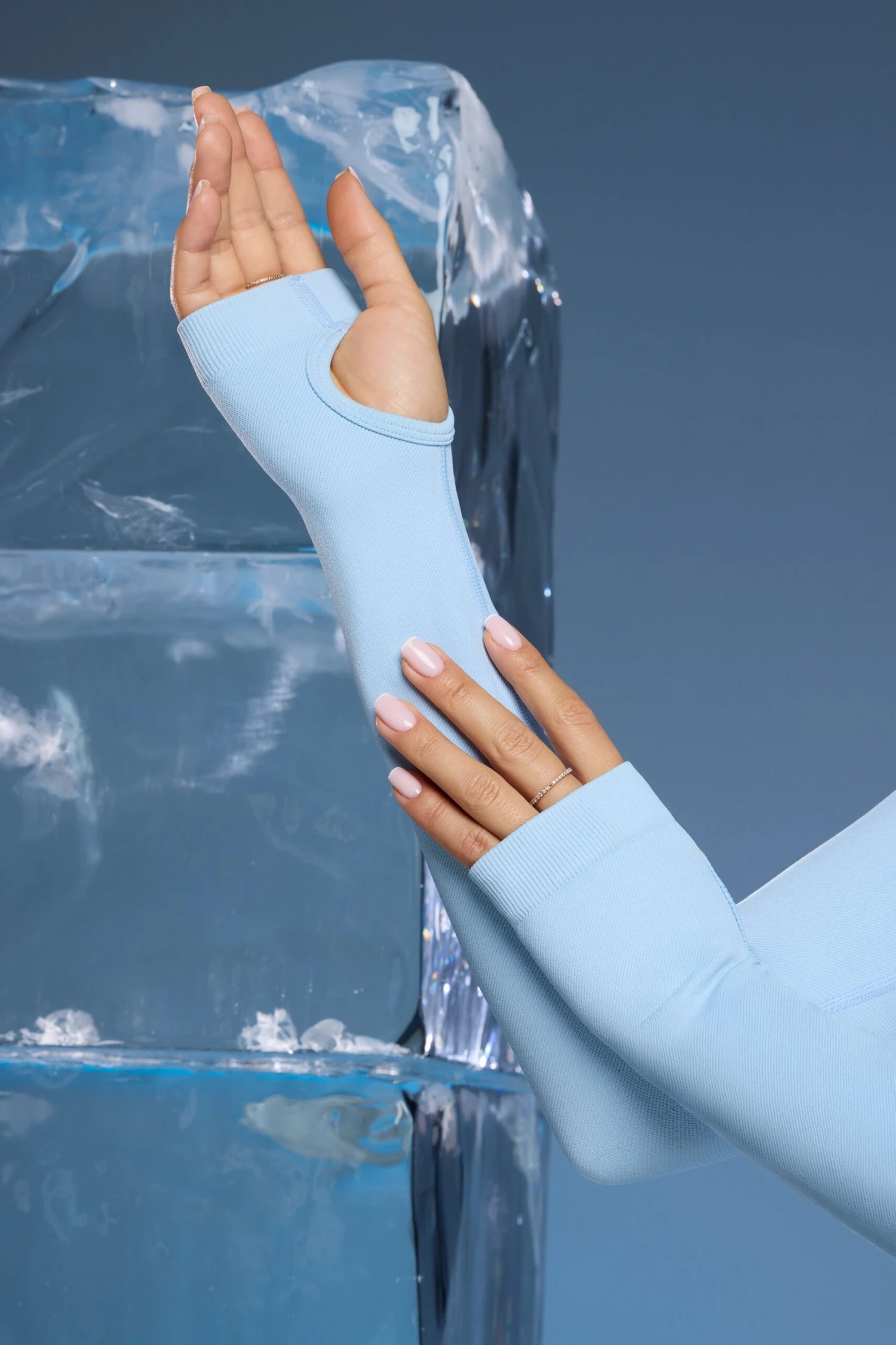 Chalet - Super Sculpt Base Layer Jumpsuit In Baby Blue - Image 7