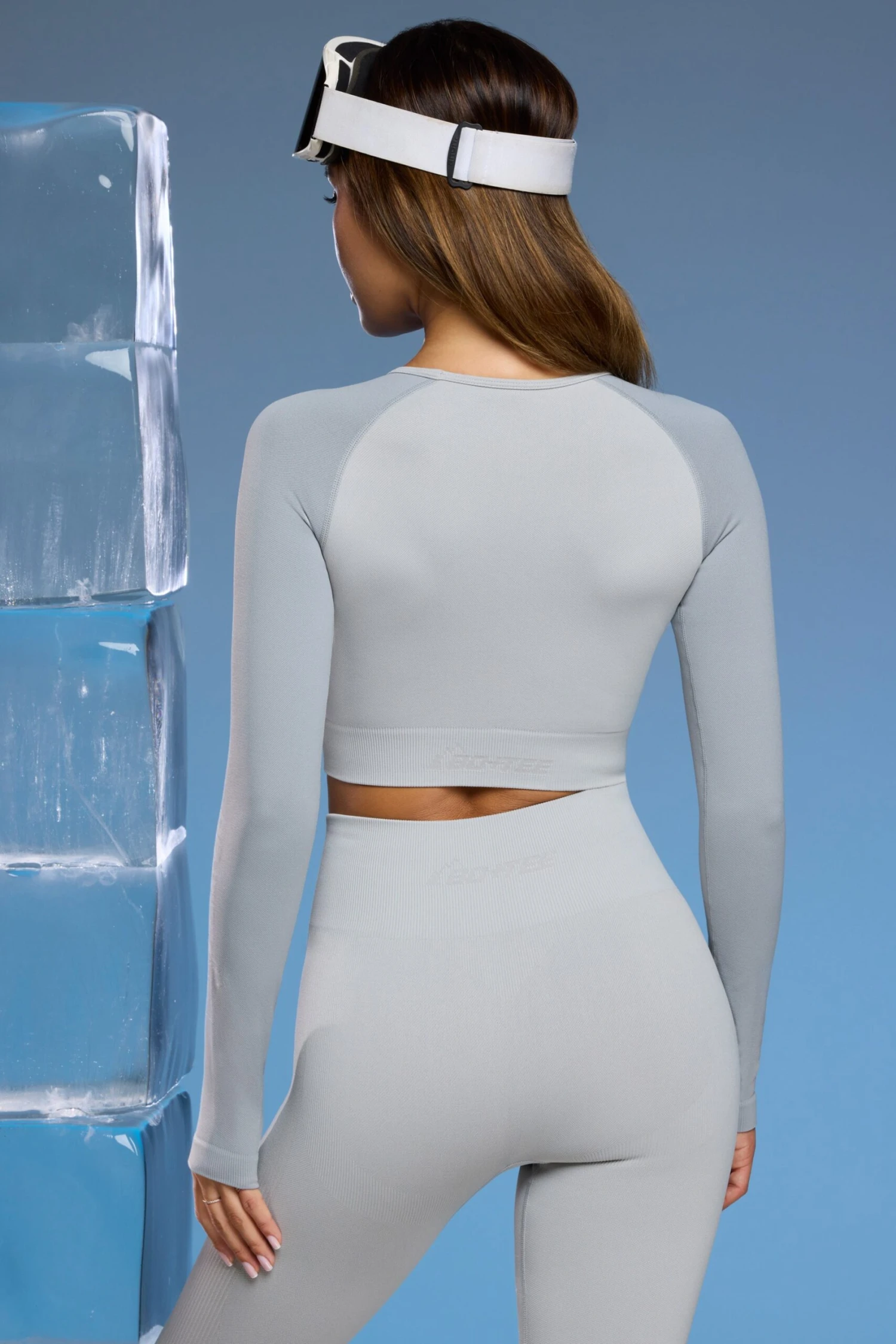 Slalom - Super Sculpt Base Layer Top In Light Grey - Image 3