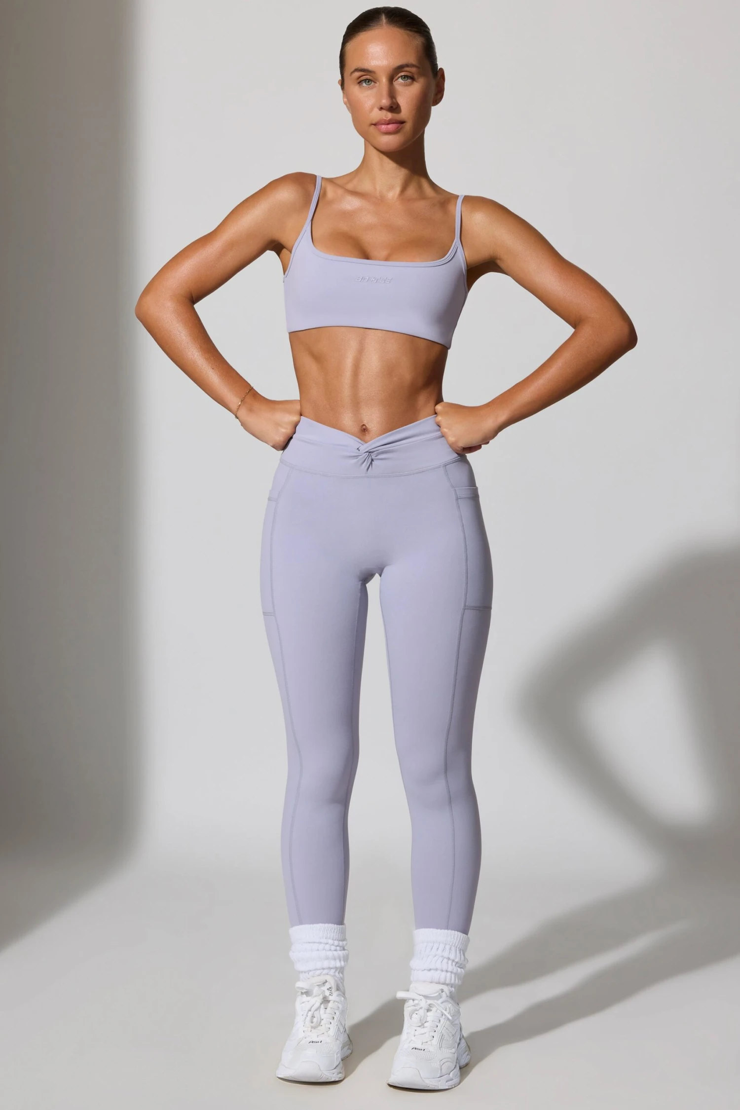 Change - Full Length Leggings With Pockets In Soft Lavender - Image 9