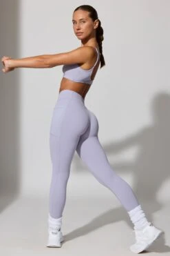 Change - Full Length Leggings With Pockets In Soft Lavender