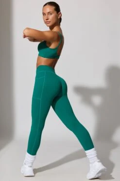Change - Full Length Leggings With Pockets In Teal Green