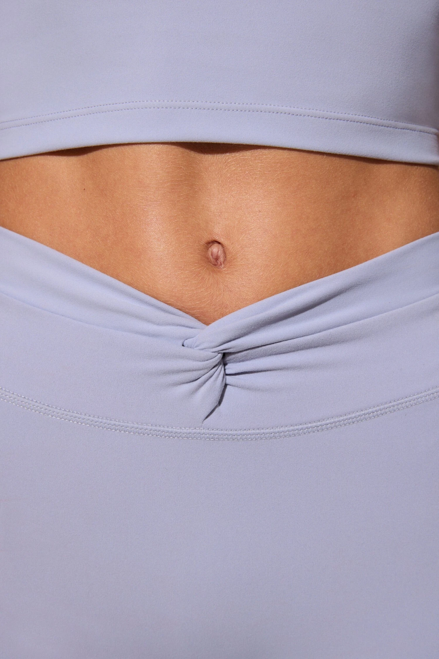 Shift - Twist Waist Mini Shorts With Pockets In Soft Lavender - Image 5