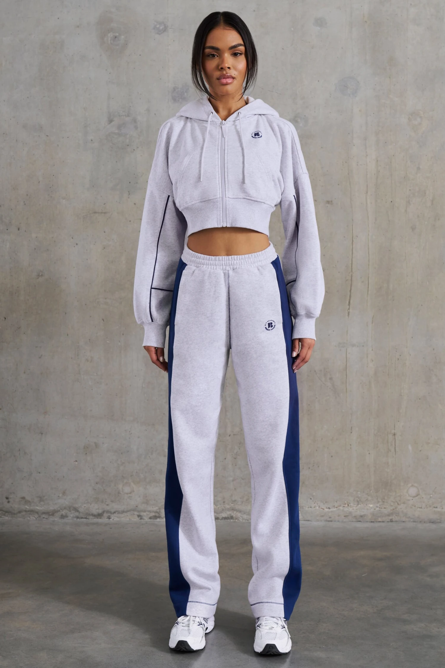 Elite - Petite Wide Leg Sweatpants In Heather Grey - Image 5