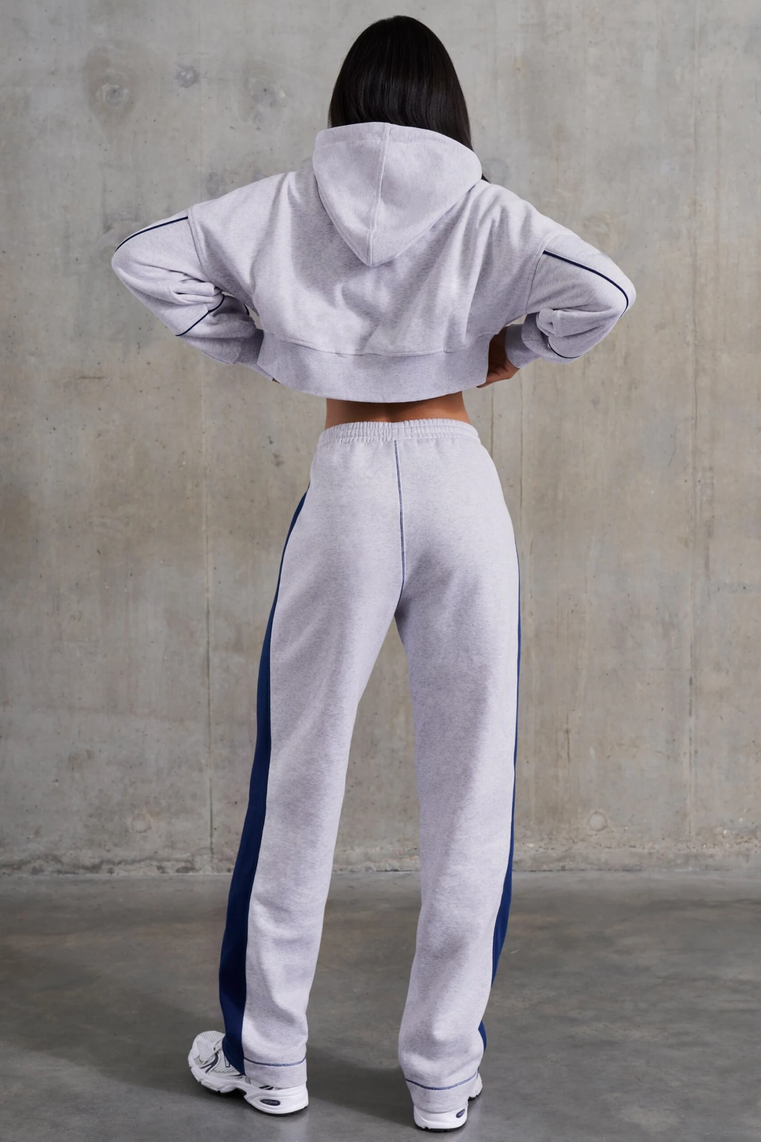 Elite - Wide Leg Sweatpants In Heather Grey - Image 3