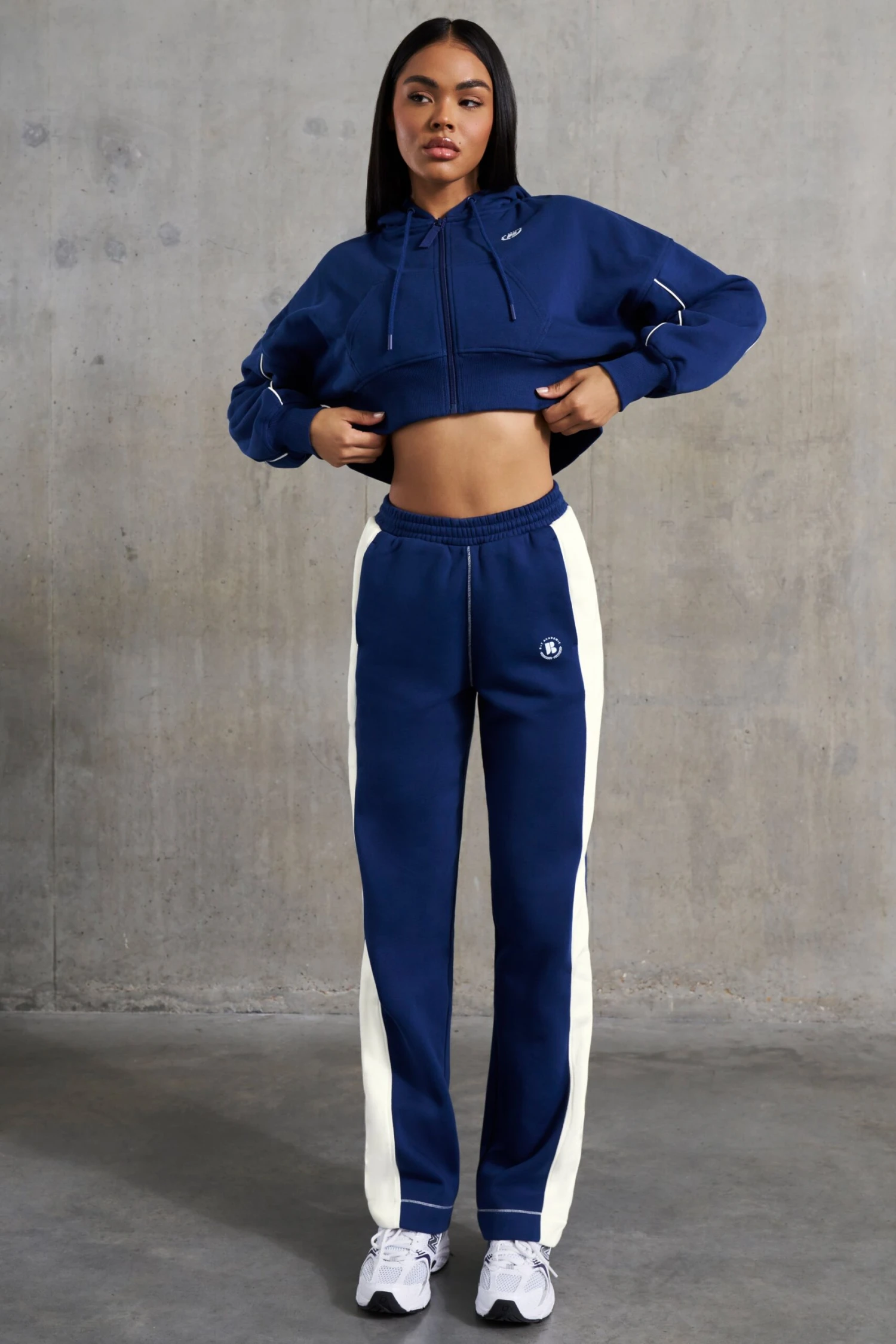 Elite - Wide Leg Sweatpants In Navy - Image 8