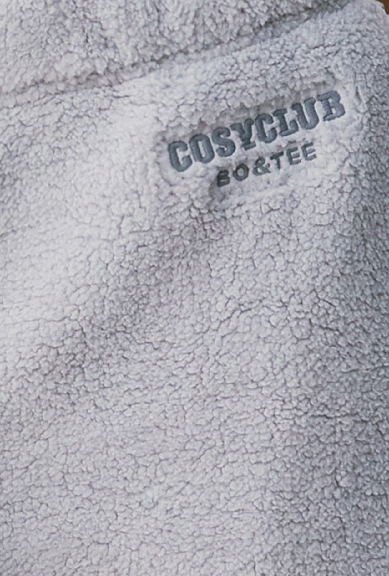 Laze - Petite Fleece Wide Leg Joggers In Fog - Image 4