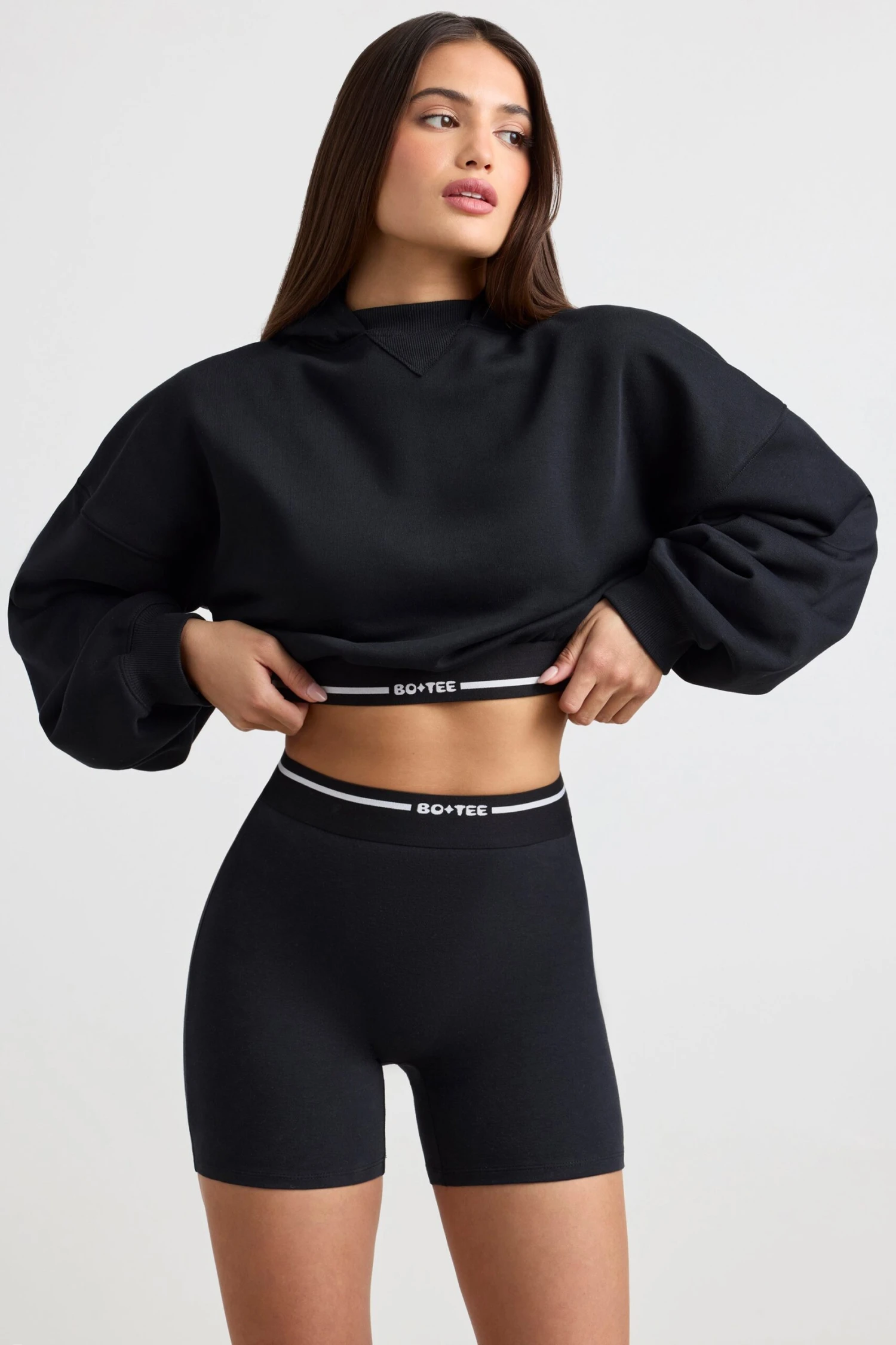 Reset - High-Waist Mini Shorts In Black - Image 8