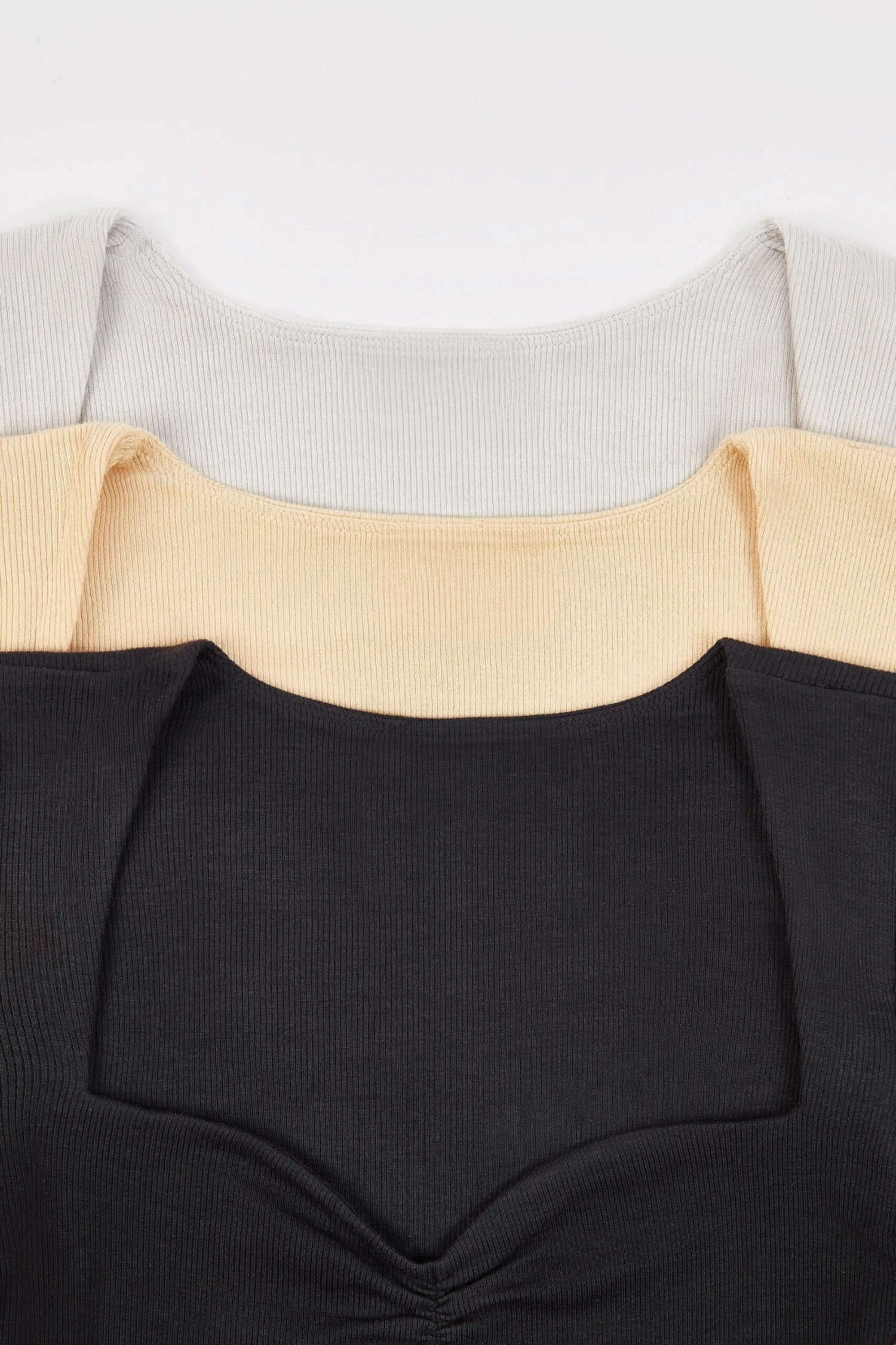 Calm - Modal Rib Long Sleeve Crop Top Bundle - Image 2