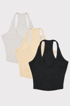 Rest - Modal Rib V Neck Tank Top Bundle