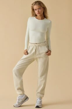 Second Skin - Soft Active Long Sleeve Top In Bone