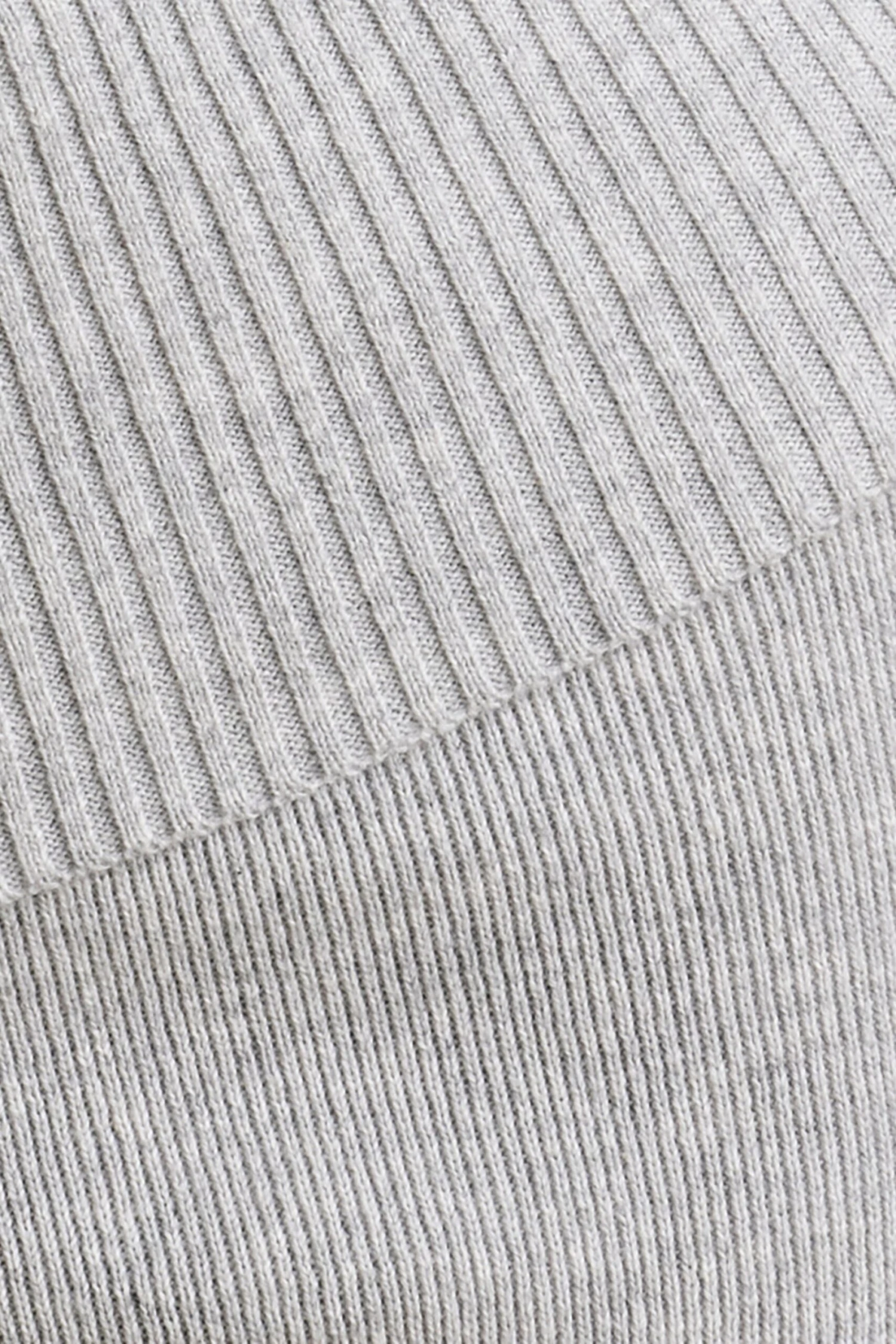 Muse - Petite Chunky Knit Kick Flare Trousers In Heather Grey - Image 10