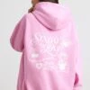 Sunday Love - Oversized Hoodie In Bubblegum Pink