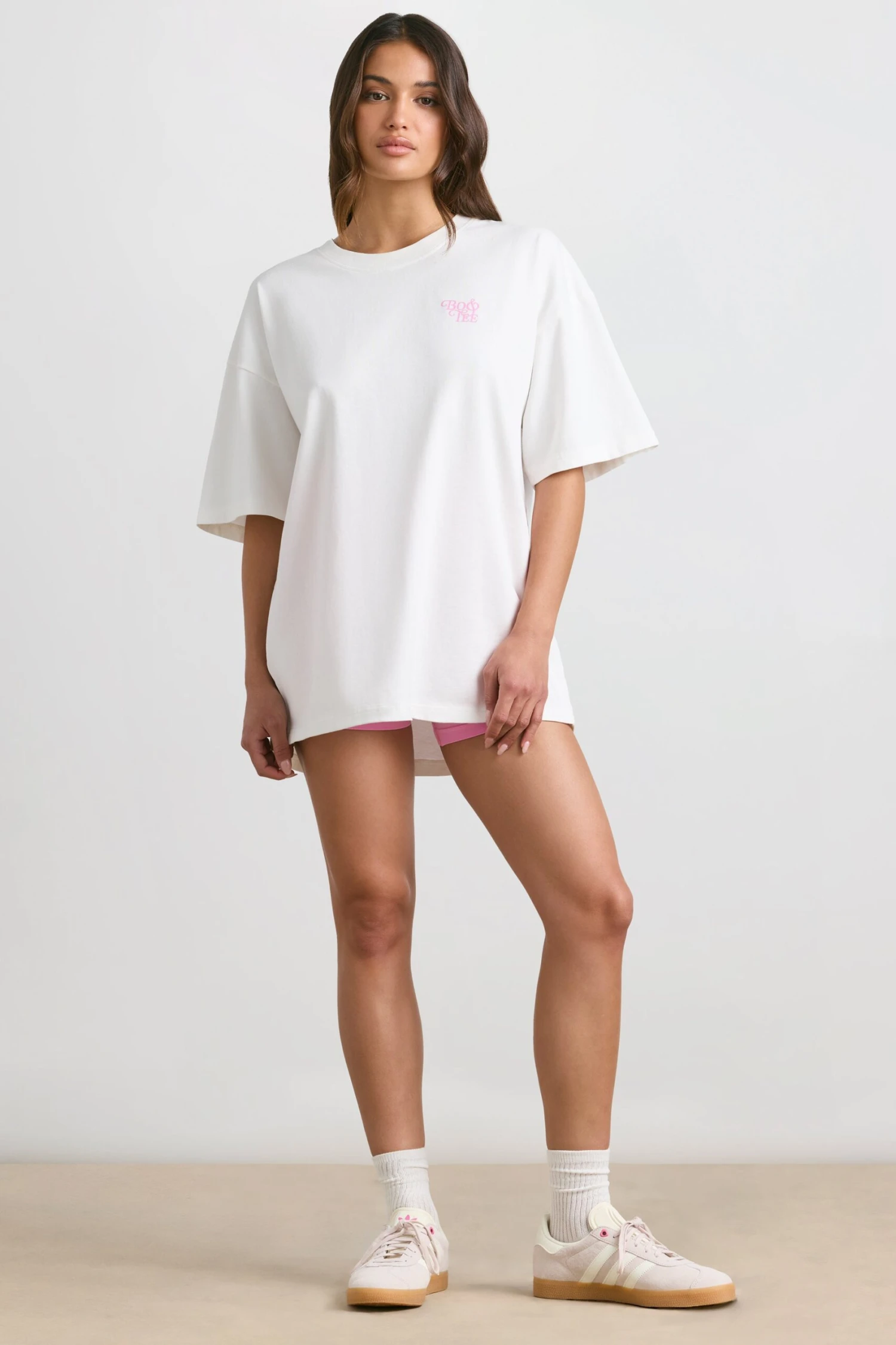 Angel Energy - Oversized Short-Sleeve T-shirt In White - Image 8