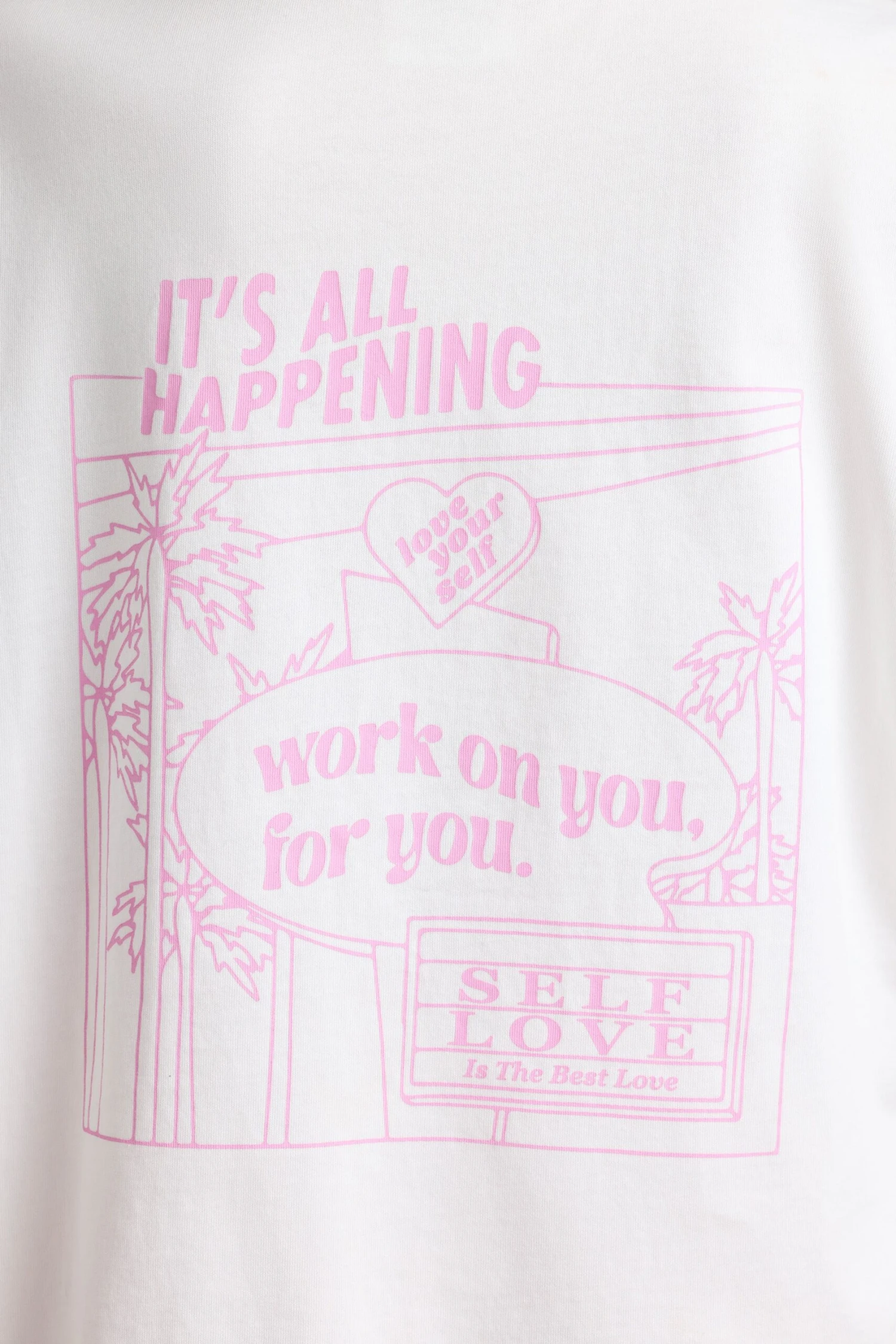 Angel Energy - Oversized Short-Sleeve T-shirt In White - Image 4