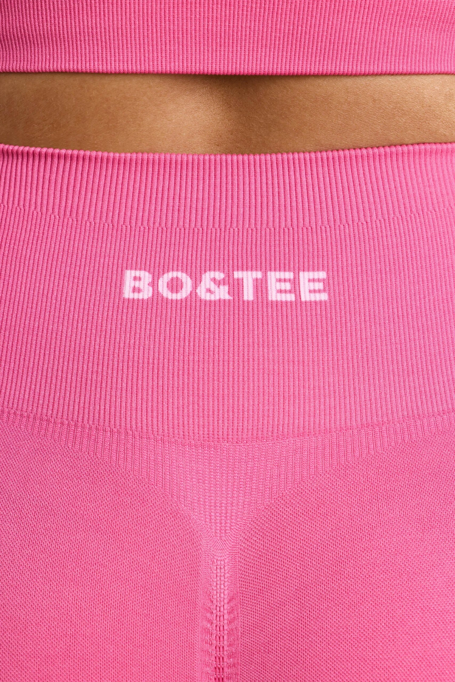 Admired - High-Waist Define Luxe Leggings In Hot Pink - Image 4