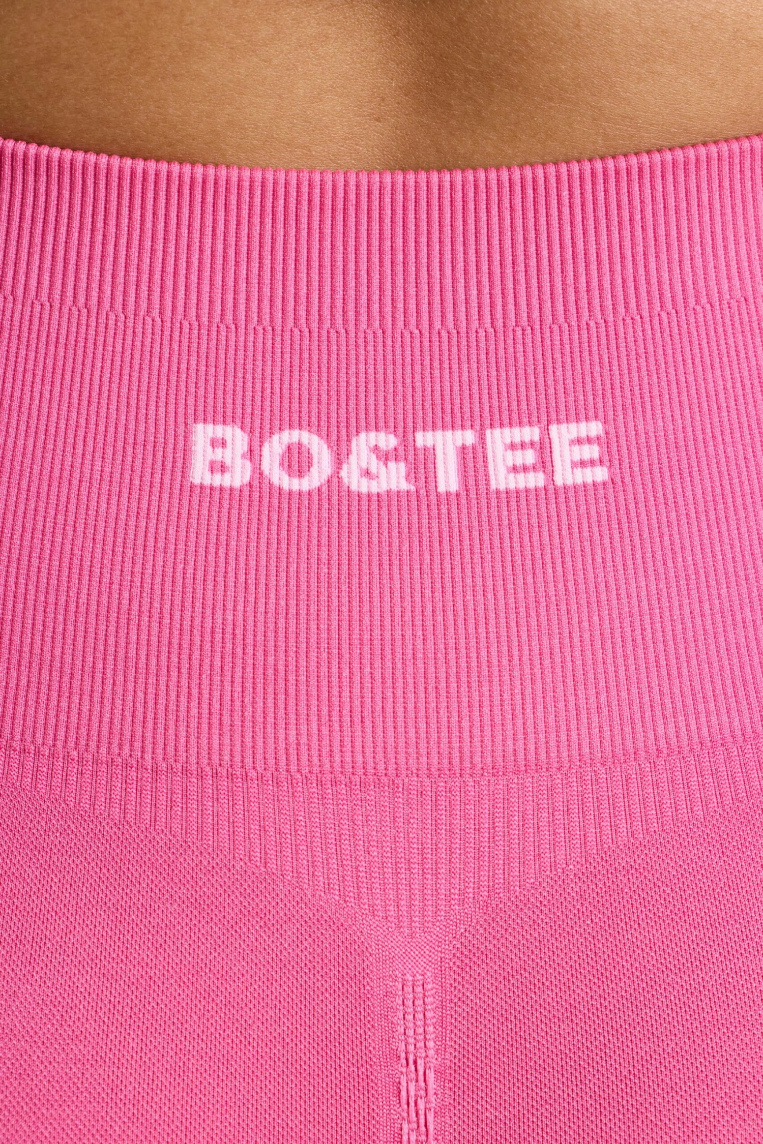 Crush - High-Waist Define Luxe Mini Shorts In Hot Pink - Image 4