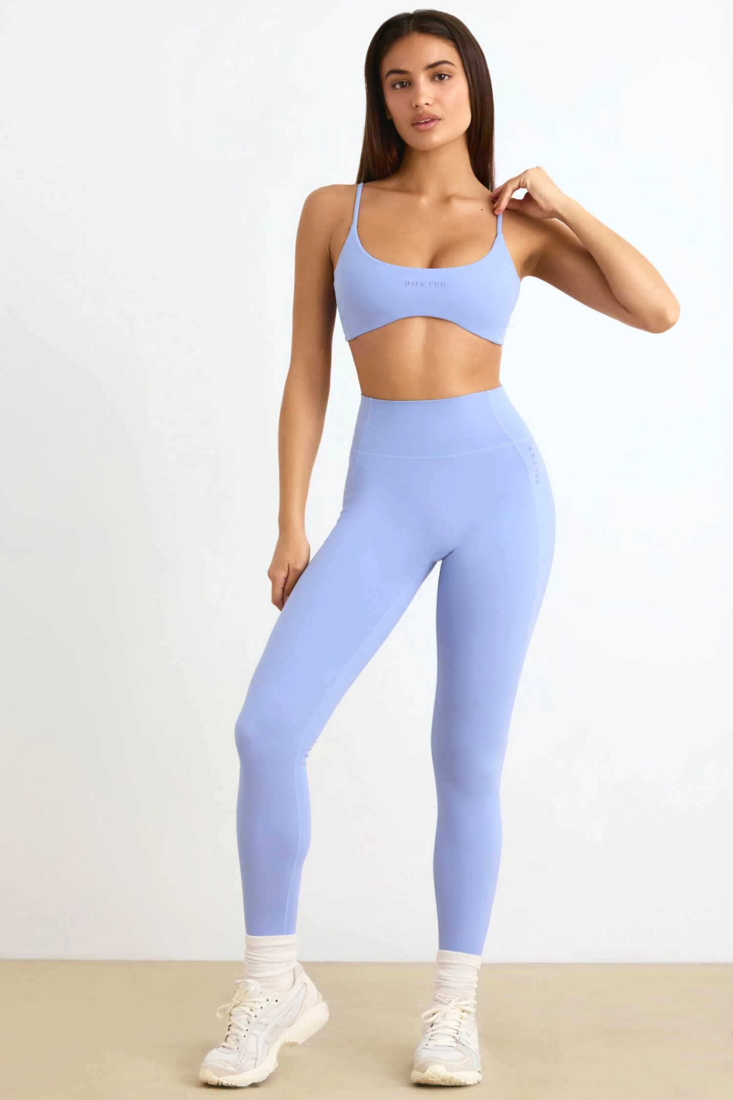 Soft Active Leggings In Lavender Blue - Image 5