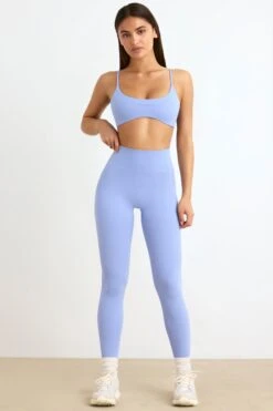 Soft Active Leggings In Lavender Blue