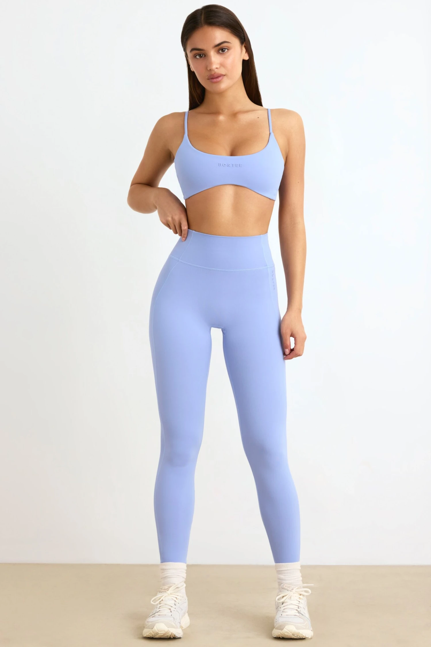Soft Active Leggings In Lavender Blue