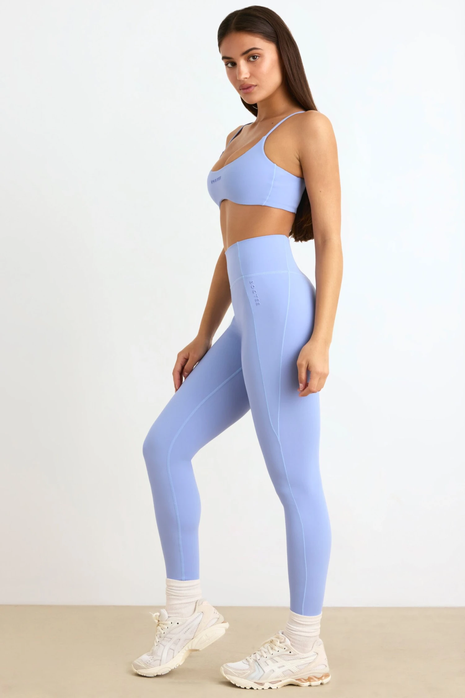 Soft Active Leggings In Lavender Blue - Image 2