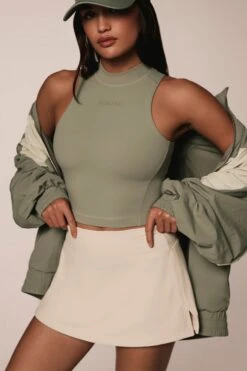 Soft Active Mini Skort In Bone