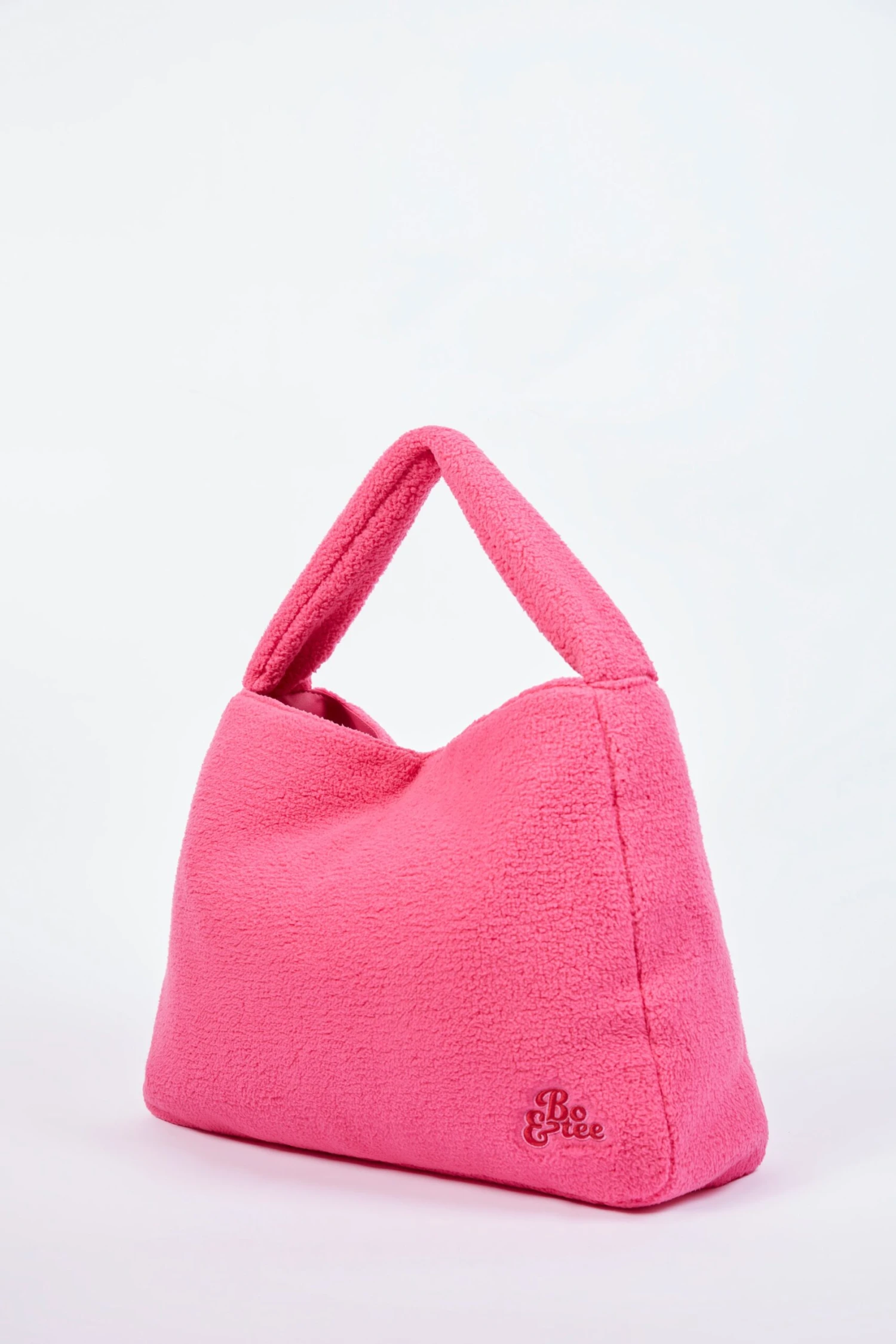 Loyal - Oversized Fleece Tote Bag In Hot Pink - Image 3