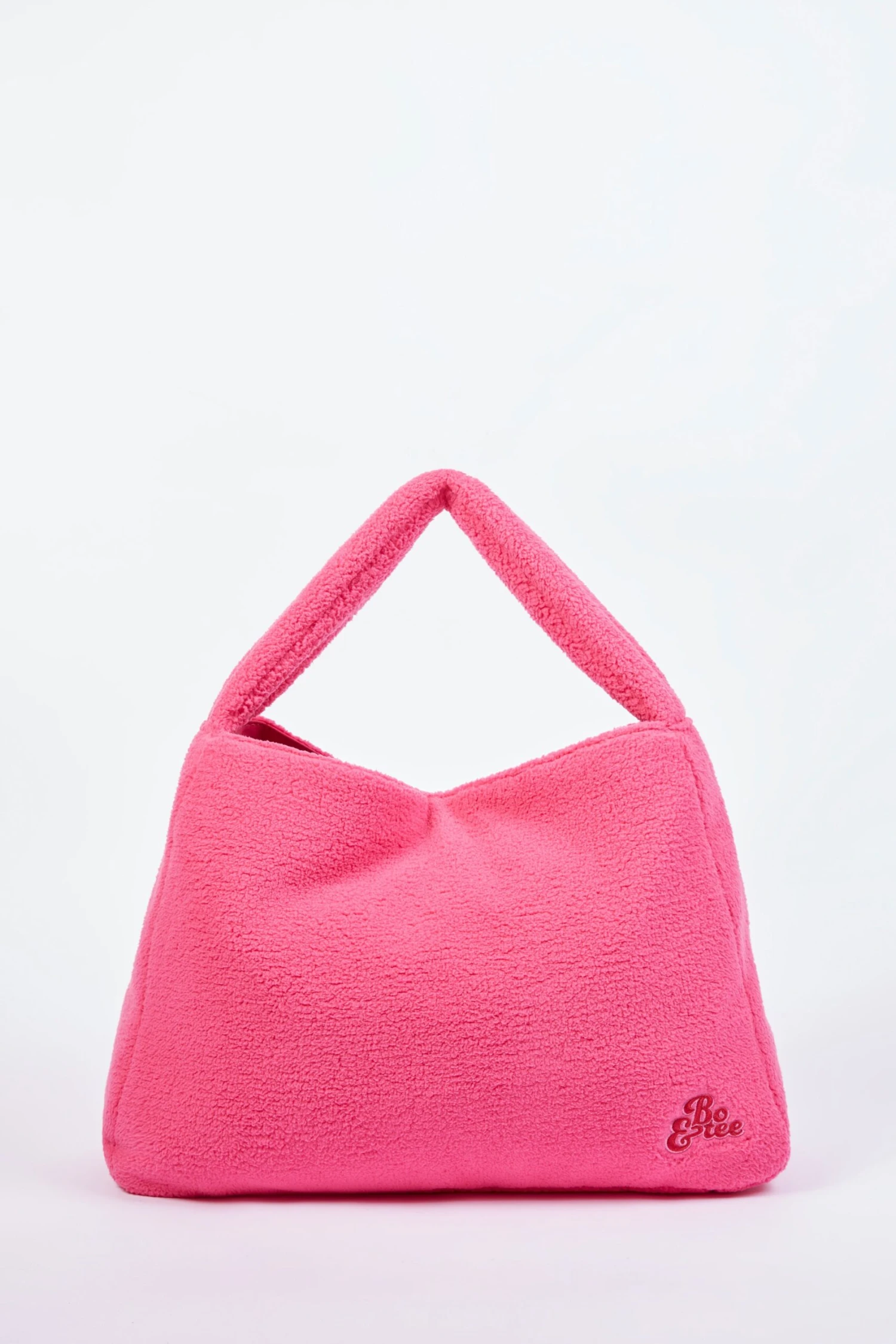 Loyal - Oversized Fleece Tote Bag In Hot Pink - Image 7