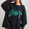 Classic - Oversized Crew Neck Sweatshirt In Black
