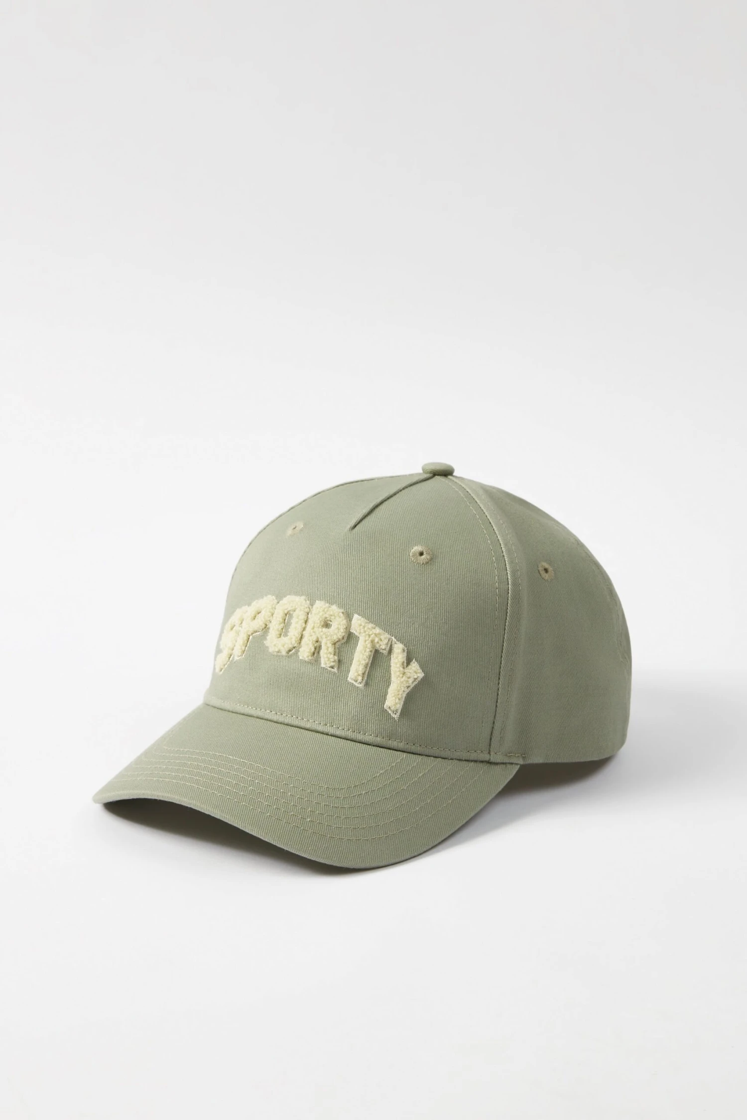 Appliqué Baseball Cap In Mineral - Image 3