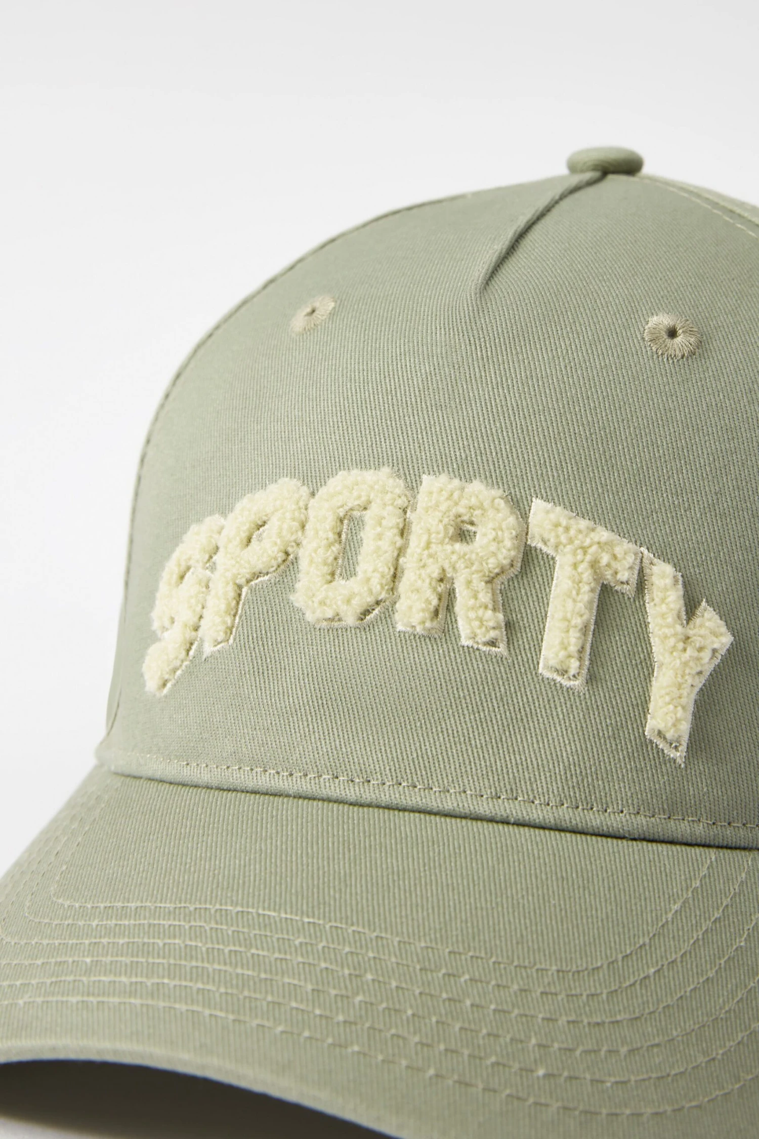 Appliqué Baseball Cap In Mineral - Image 4
