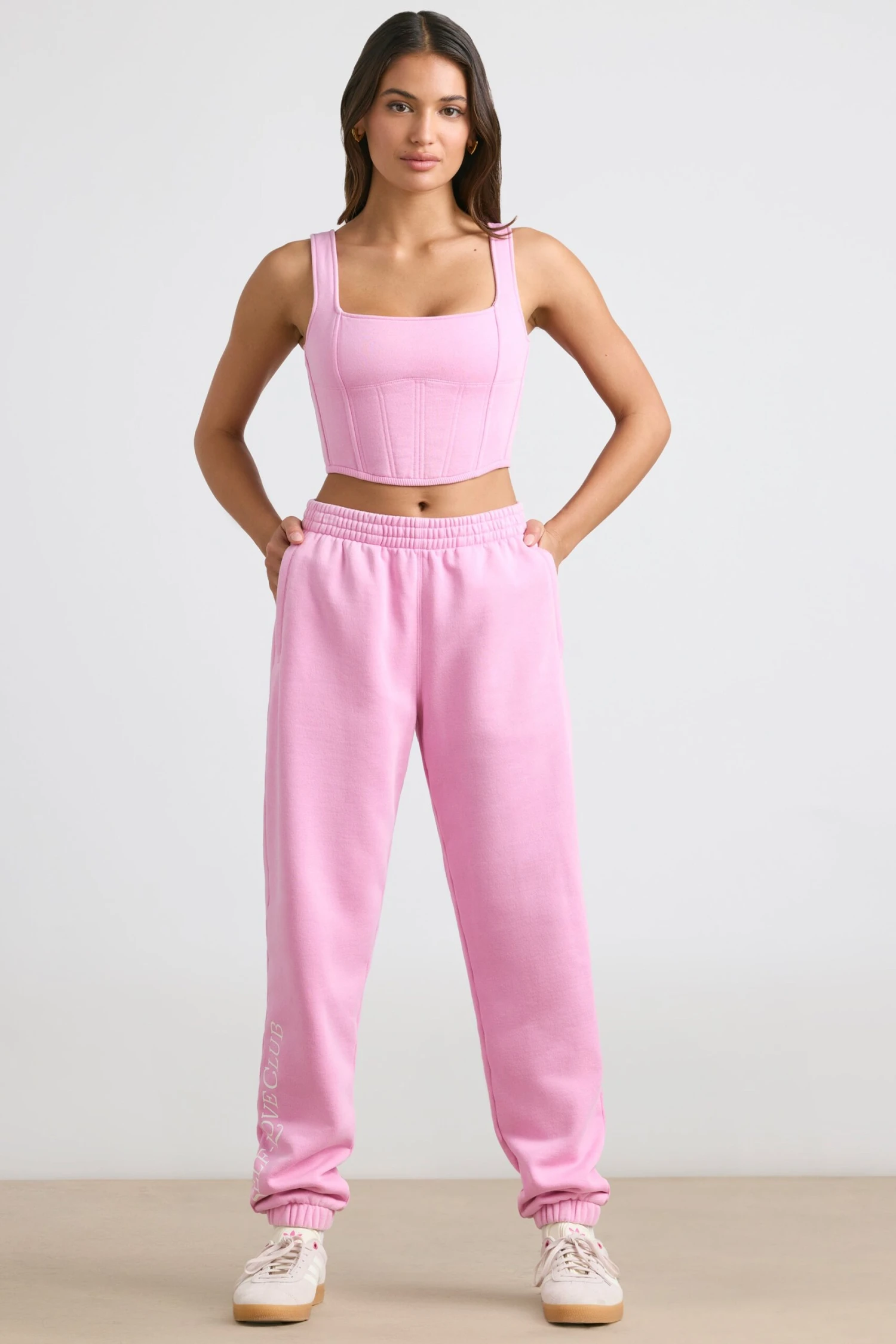 Devotion - Oversized Joggers In Bubblegum Pink - Image 6