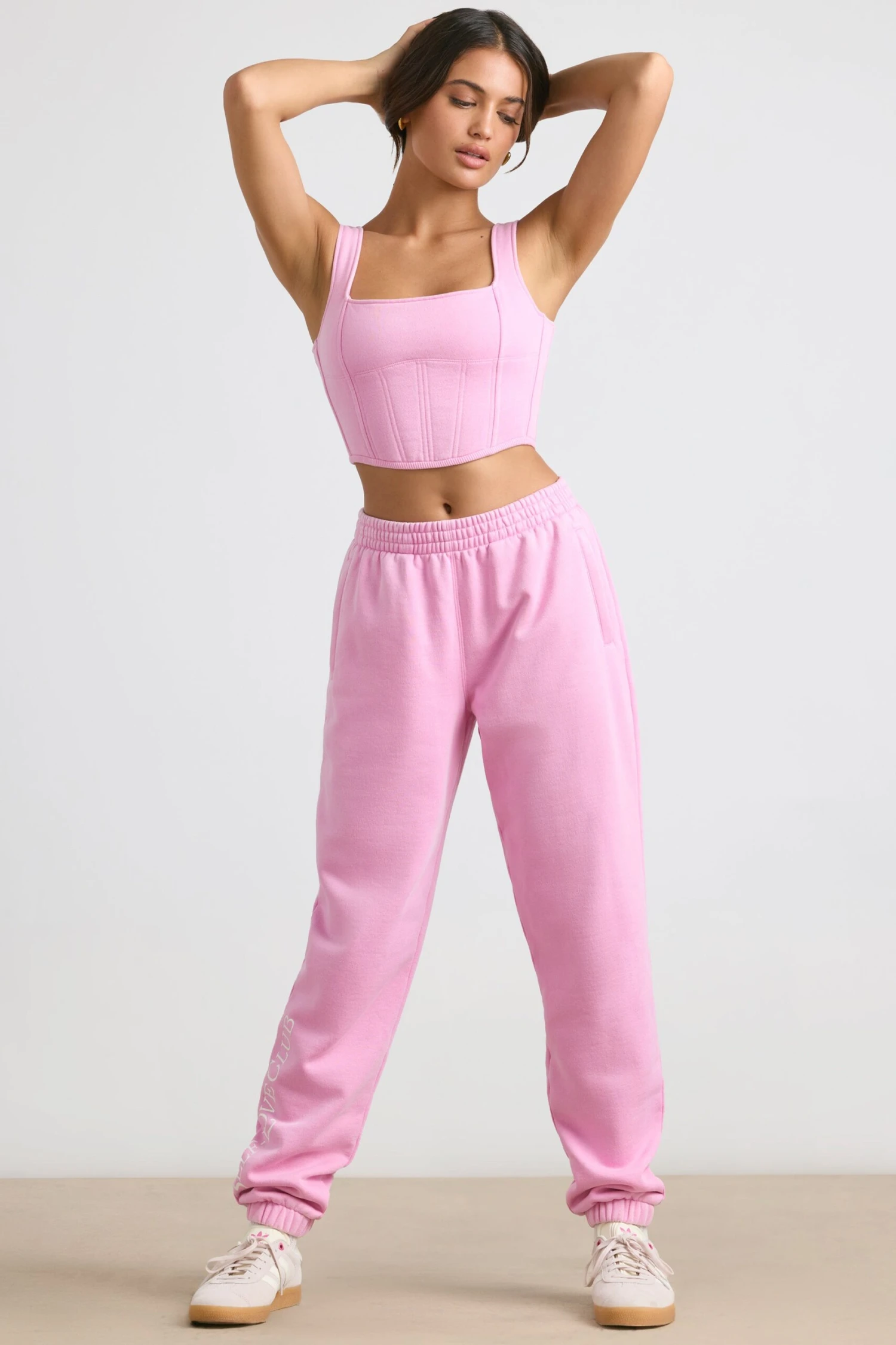 Devotion - Oversized Joggers In Bubblegum Pink - Image 7