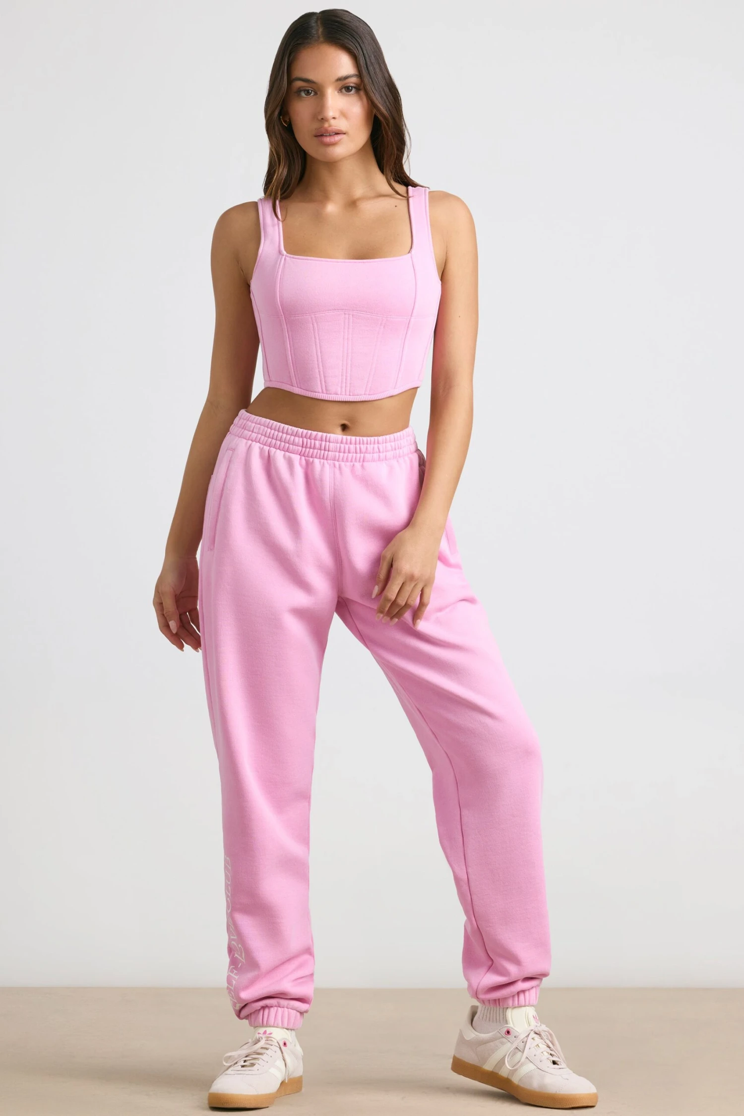 Devotion - Oversized Joggers In Bubblegum Pink - Image 8