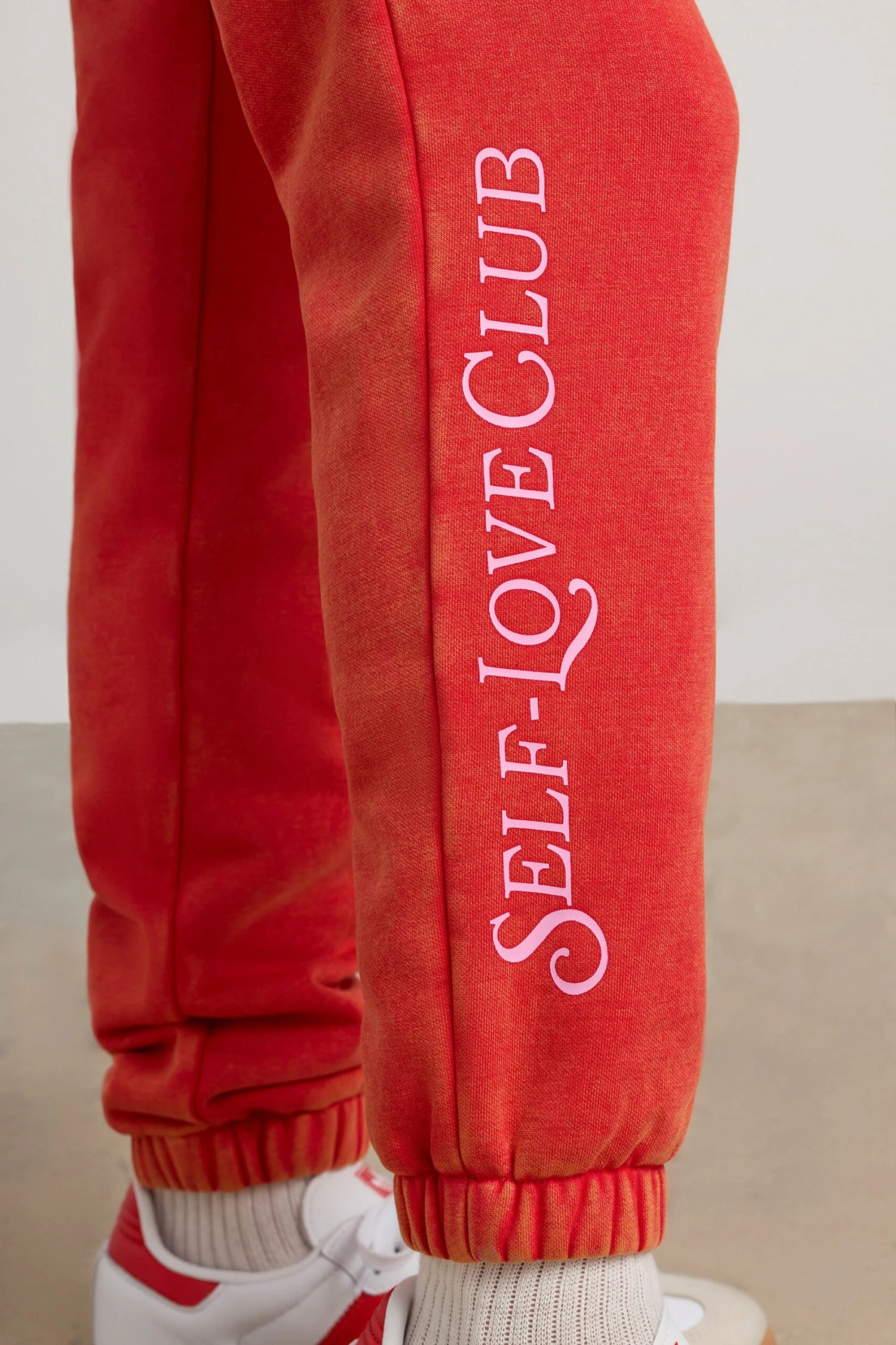 Devotion - Petite Oversized Joggers In Red - Image 6